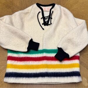 Vintage Hudson’s Bay Point Blanket Wool Sweater (Rare Collectible)